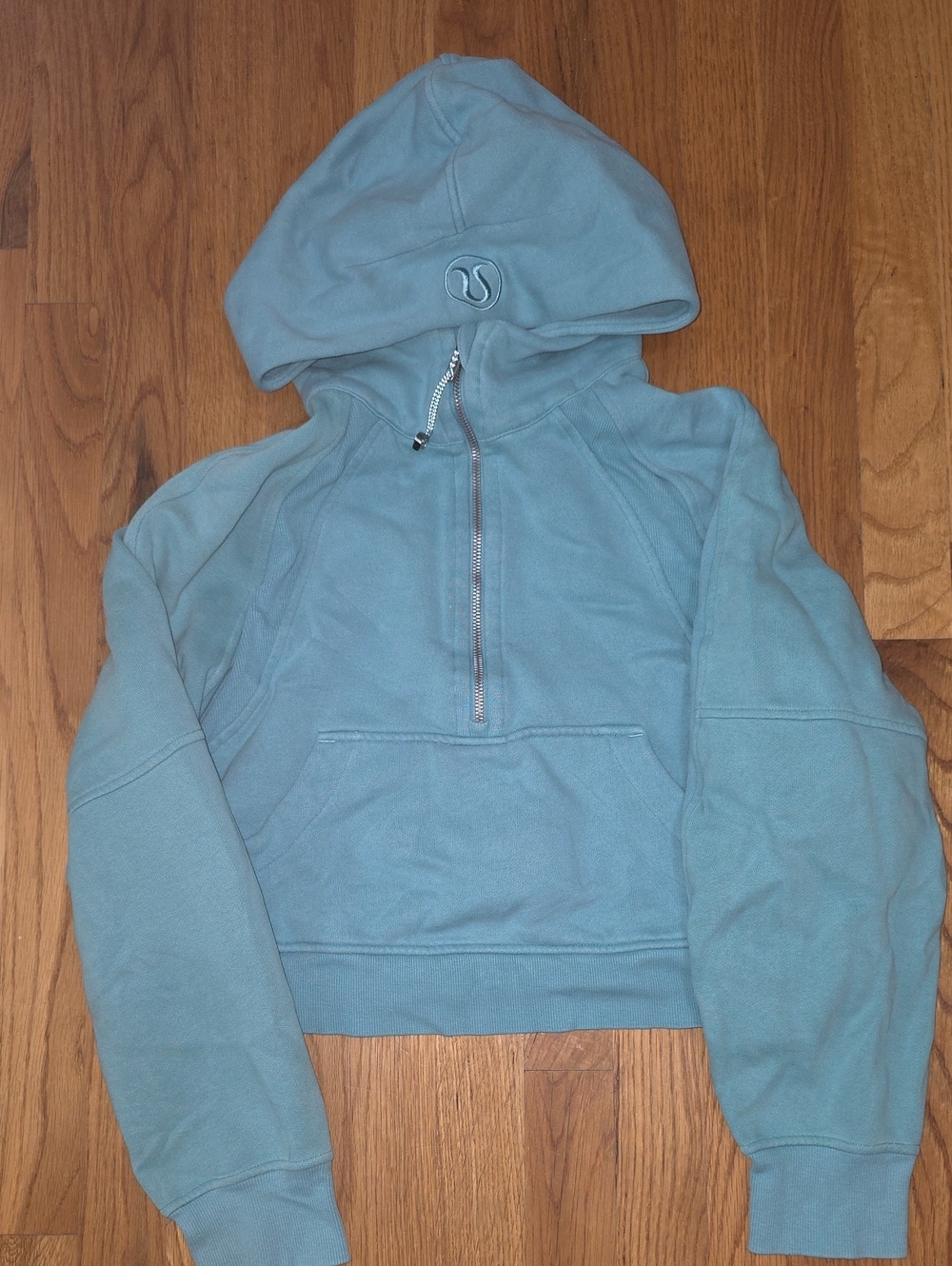 Lululemon Seafoam Green Half-Zip Hoodie